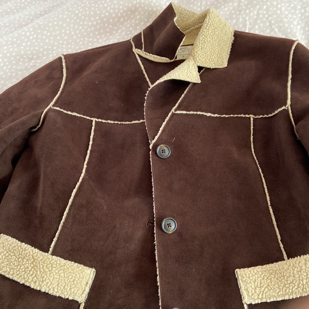 Beautiful Brown Winter Suede Jacket - image 2